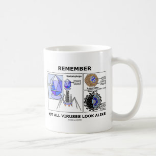 Kom ihåg att inte alla virus ser likadana ut (vir kaffemugg