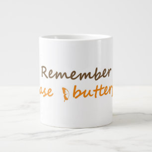 Kom ihåg att jaga fjärilar inspirationslackar jumbo mugg