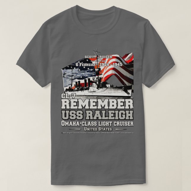 Kom ihåg att Raleigh CL7-genomsökning av kryssning T Shirt (Design framsida)