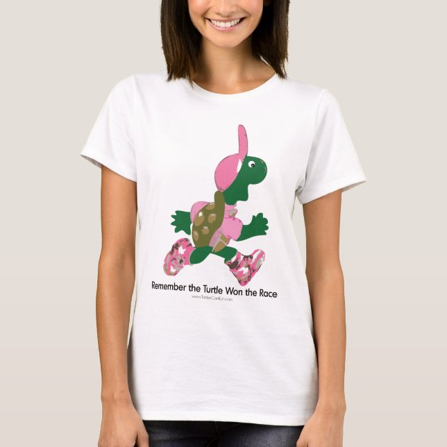 Kom ihåg att sköldpaddan vann tävling t shirt (Framsida)