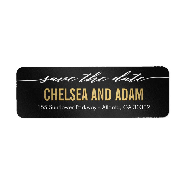 Kom ihåg att spara datumadressetiketten returadress etikett (Framsidan)