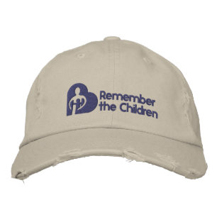 Kom ihåg barnens Basic Hat Broderad Keps