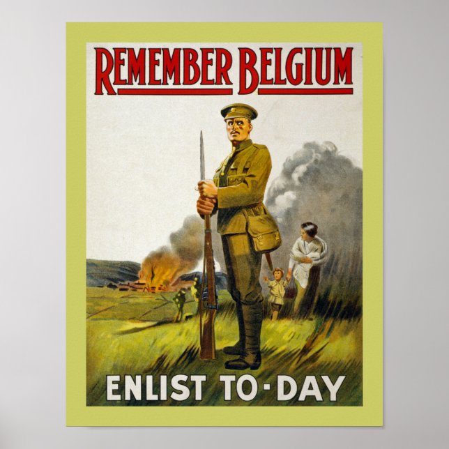 Kom ihåg Belgien (gräns) Poster (Framsidan)