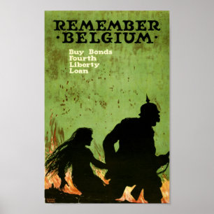 Kom ihåg Belgien Poster