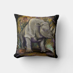 Kom ihåg Black Rhino Kudde