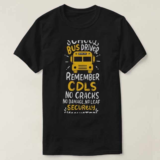 Kom ihåg CDLS: Inga sprickor, ingen skada, ingen l T Shirt (Design framsida)
