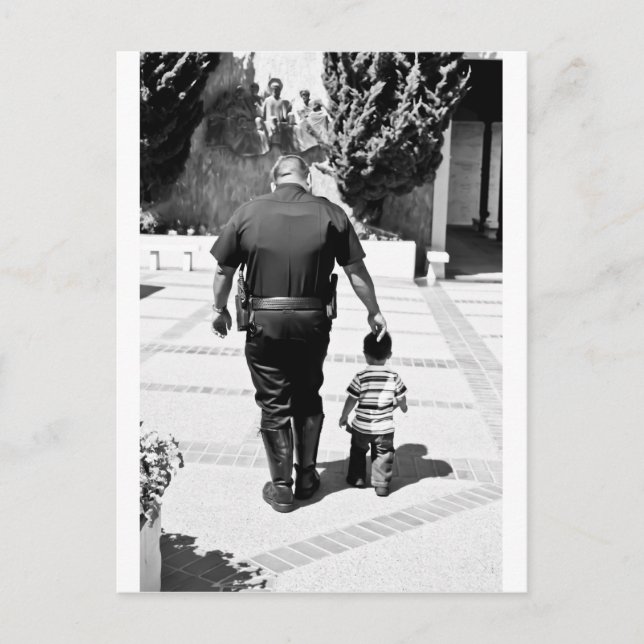 Kom ihåg Cops Care Vykort (Framsida)