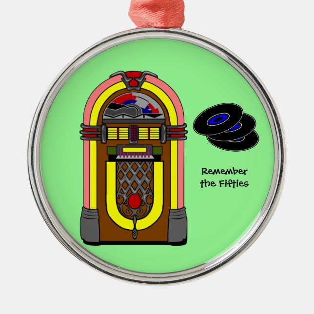 Kom ihåg de 50 julgransprydnad metall (Framsidan)