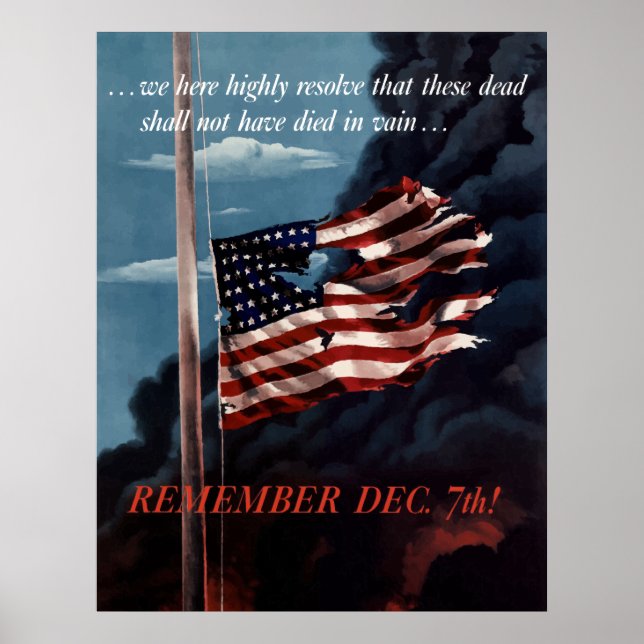 Kom ihåg december 7:e poster (Framsidan)