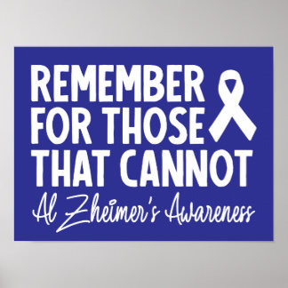 Kom ihåg dem som inte kan alzheimer poster