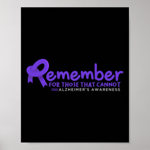Kom ihåg dem som inte kan alzheimer poster