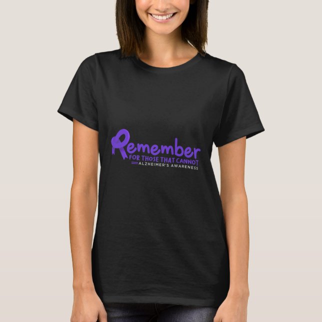 Kom ihåg dem som inte kan alzheimer t shirt (Framsida)
