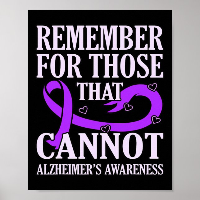 Kom ihåg dem som inte kan alzheimerpriset poster (Framsidan)
