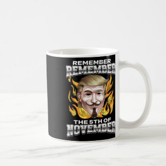 Kom ihåg den 5:e November Trump Fawkes Kaffemugg