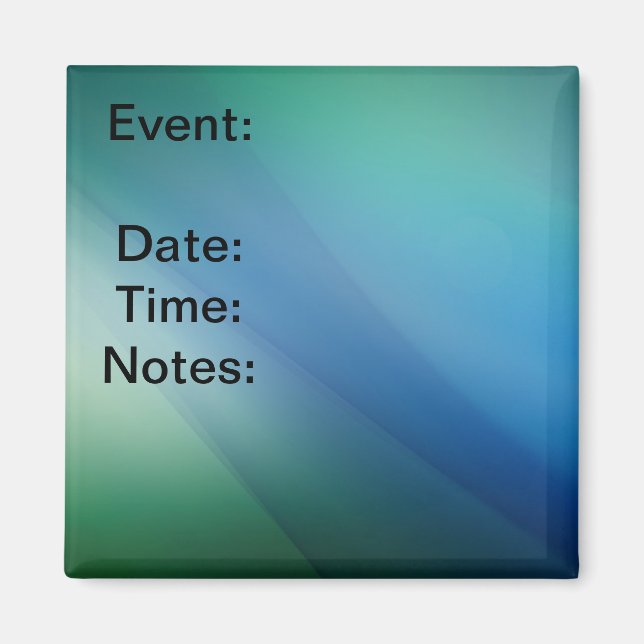 Kom ihåg det här! Magnet (Framsidan)