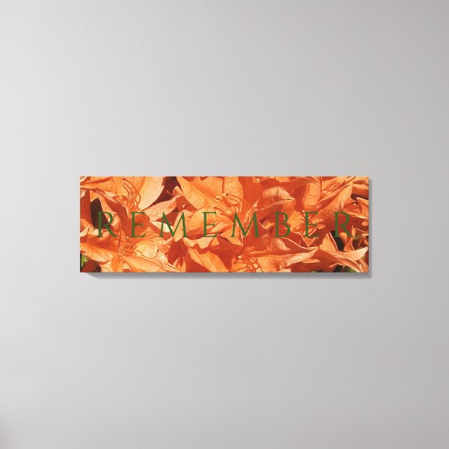 Kom ihåg det sparade Kanvastrycket Canvastryck (Framsida)