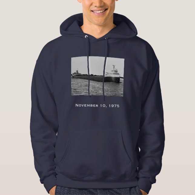 Kom ihåg Edmund Fitzgerald Hoodie (Framsida)