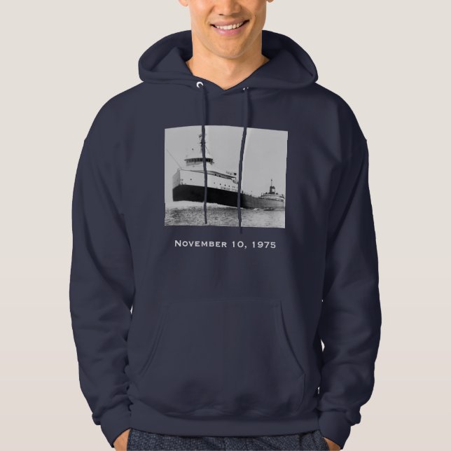 Kom ihåg Edmund Fitzgerald Hoodie (Framsida)