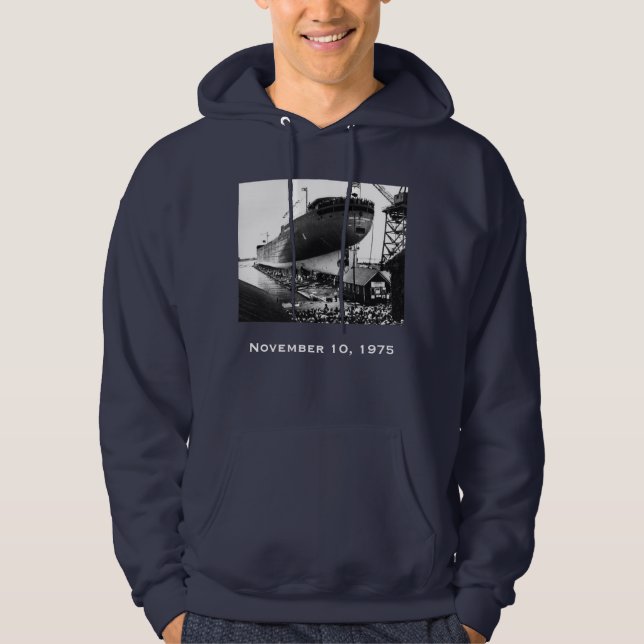 Kom ihåg Edmund Fitzgerald Hoodie (Framsida)