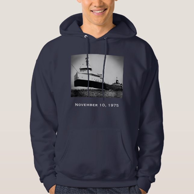 Kom ihåg Edmund Fitzgerald Hoodie (Framsida)