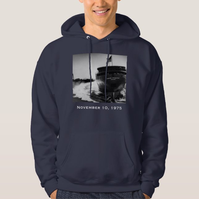 Kom ihåg Edmund Fitzgerald Hoodie (Framsida)