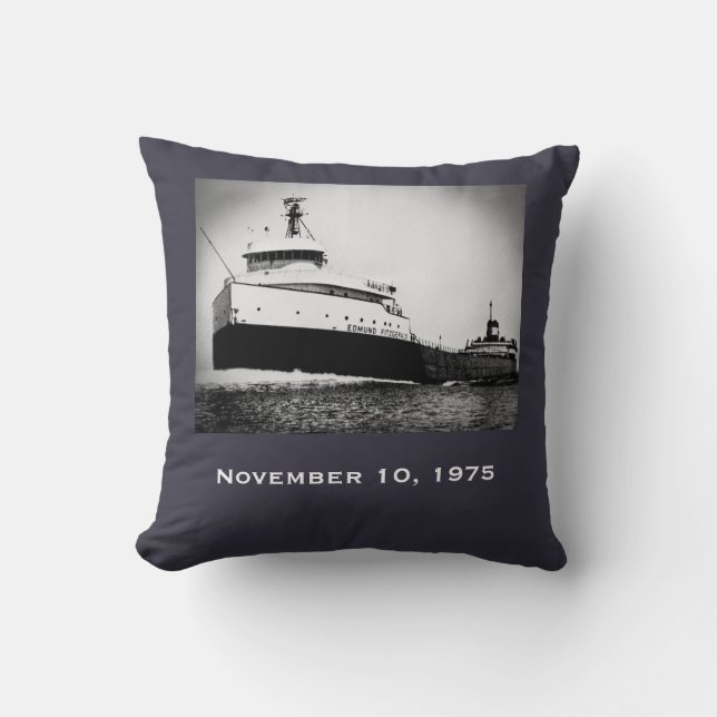 Kom ihåg Edmund Fitzgerald Kudde (Framsida)