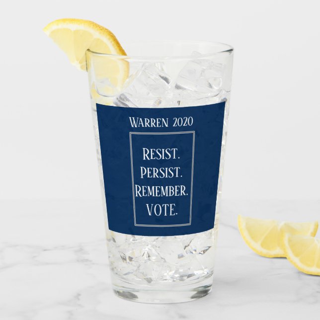 Kom ihåg Elizabeth Warren 2020 Glaskopp (Framsida Ice)