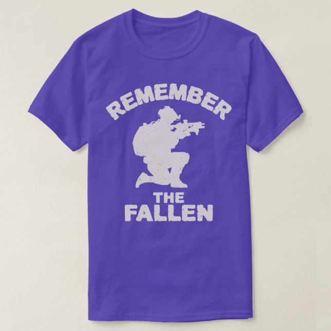 Kom ihåg Fallen T Shirt (Design framsida)