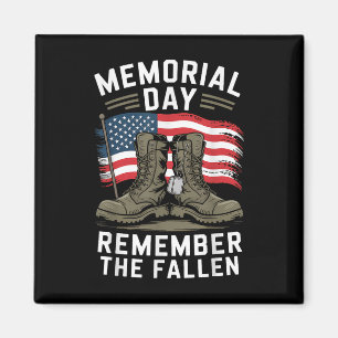 Kom ihåg Fallen Veterans militära Vintage T-shi Magnet