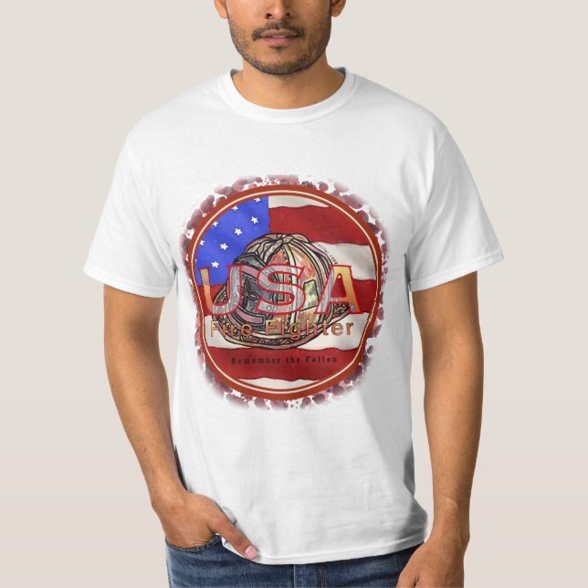 Kom ihåg Firefighter Fallen t-shirt (Framsida)