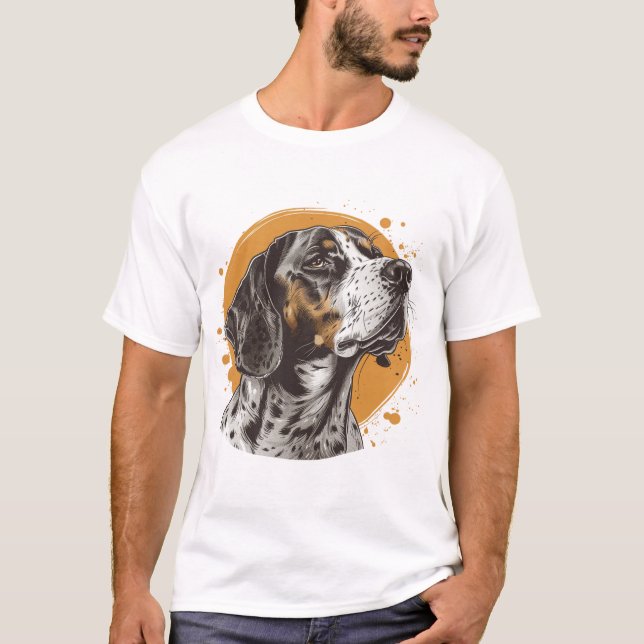 Kom ihåg Hund Cancer Hunting T Shirt (Framsida)