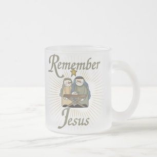 Kom ihåg Jesus Frostad Glasmugg