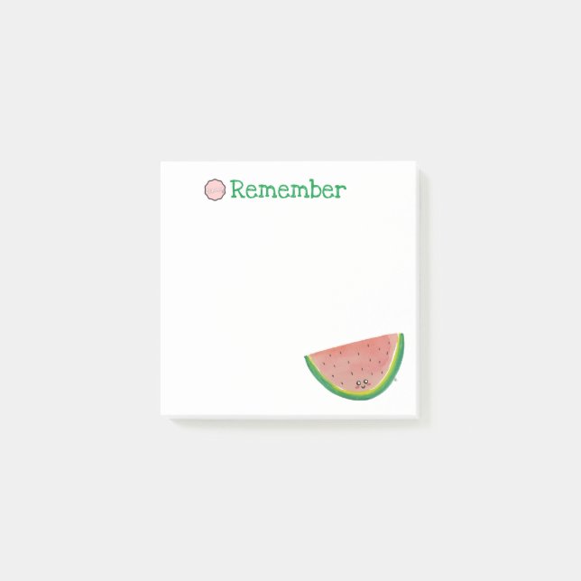 Kom ihåg, Kawaii Watermelon Post-it Block (Framsida)