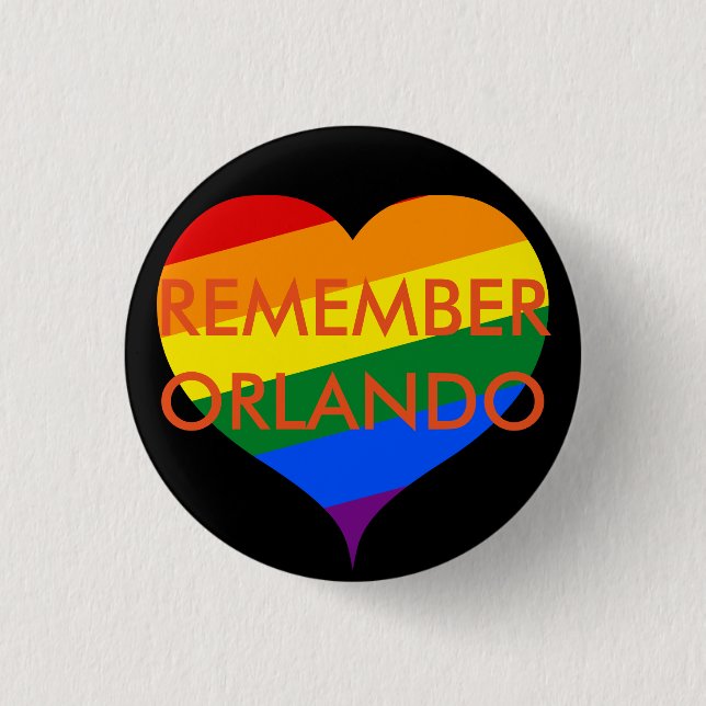 Kom ihåg knappen Orlando Memorial Knapp (Framsida)