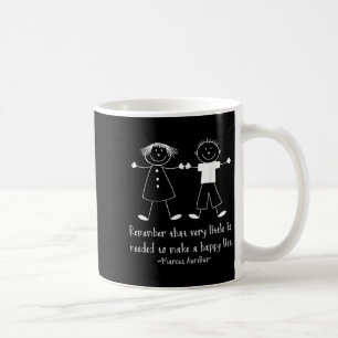 Kom ihåg Lycklig Life Marcus Aurelius Stoic Quote Kaffemugg