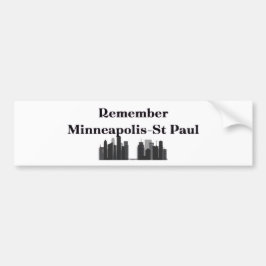 Kom ihåg Minneapolis & St. Paul Bildekal