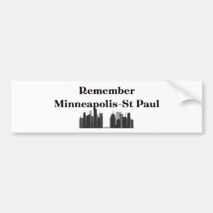 Kom ihåg Minneapolis & St. Paul Bildekal