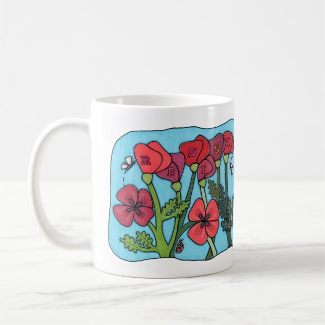 Kom ihåg motståndskämparna kaffemugg (Vänster)