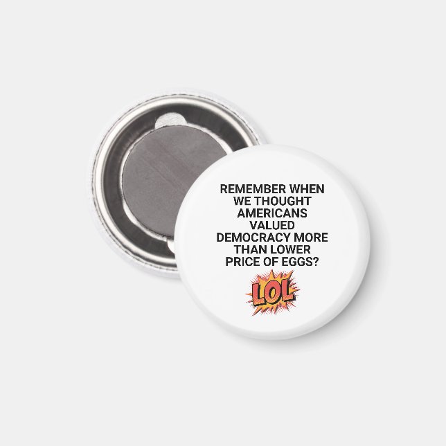 Kom ihåg när vi tänkte lägre Pris Magnet (Front/Back)