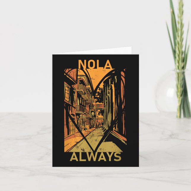 Kom ihåg Nola Glöm aldrig New Orleans Alltid Supp Kort (Framsida)