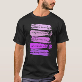 Kom ihåg Paintpush Ord Sak T Shirt