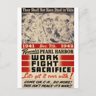 Kom ihåg Pearl Harbour Vykort