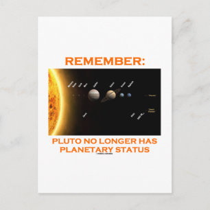 Kom ihåg: Pluto har inte längre planetstatus Vykort