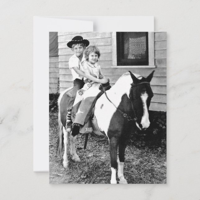 Kom ihåg ponnyridfoton kort (Framsida)