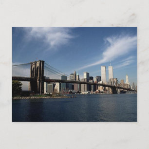 Kom ihåg reflektion ~ Twin Torn WTC NYC Vykort