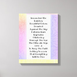 Kom ihåg regnbågen canvastryck