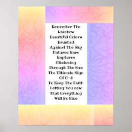 Kom ihåg regnbågen poster