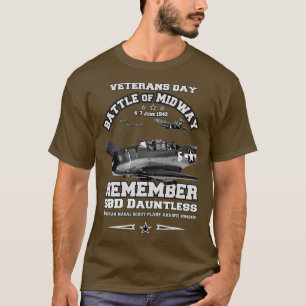 Kom ihåg SBD Dauntless Veterans ww2 T Shirt