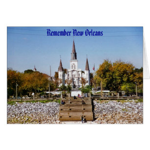 Kom ihåg St Louis Cathedral i New Orleans Hälsningskort