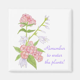 Kom ihåg till Vatten i Plants Magnet